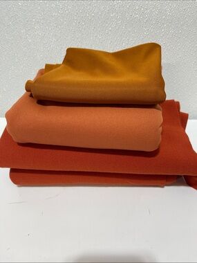 5/$25 Knit Fabric Set in Rust, Terracotta, Mustard - 2+ pounds